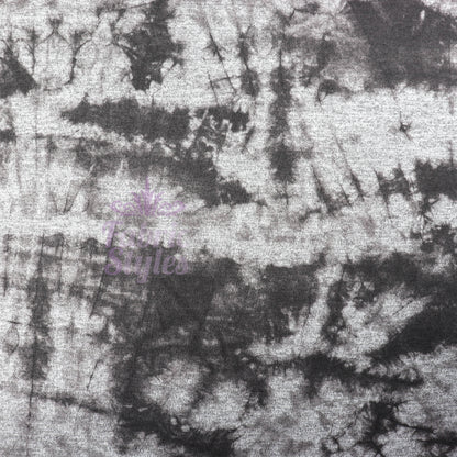 Black Tie Dye Print Loungewear Fabric