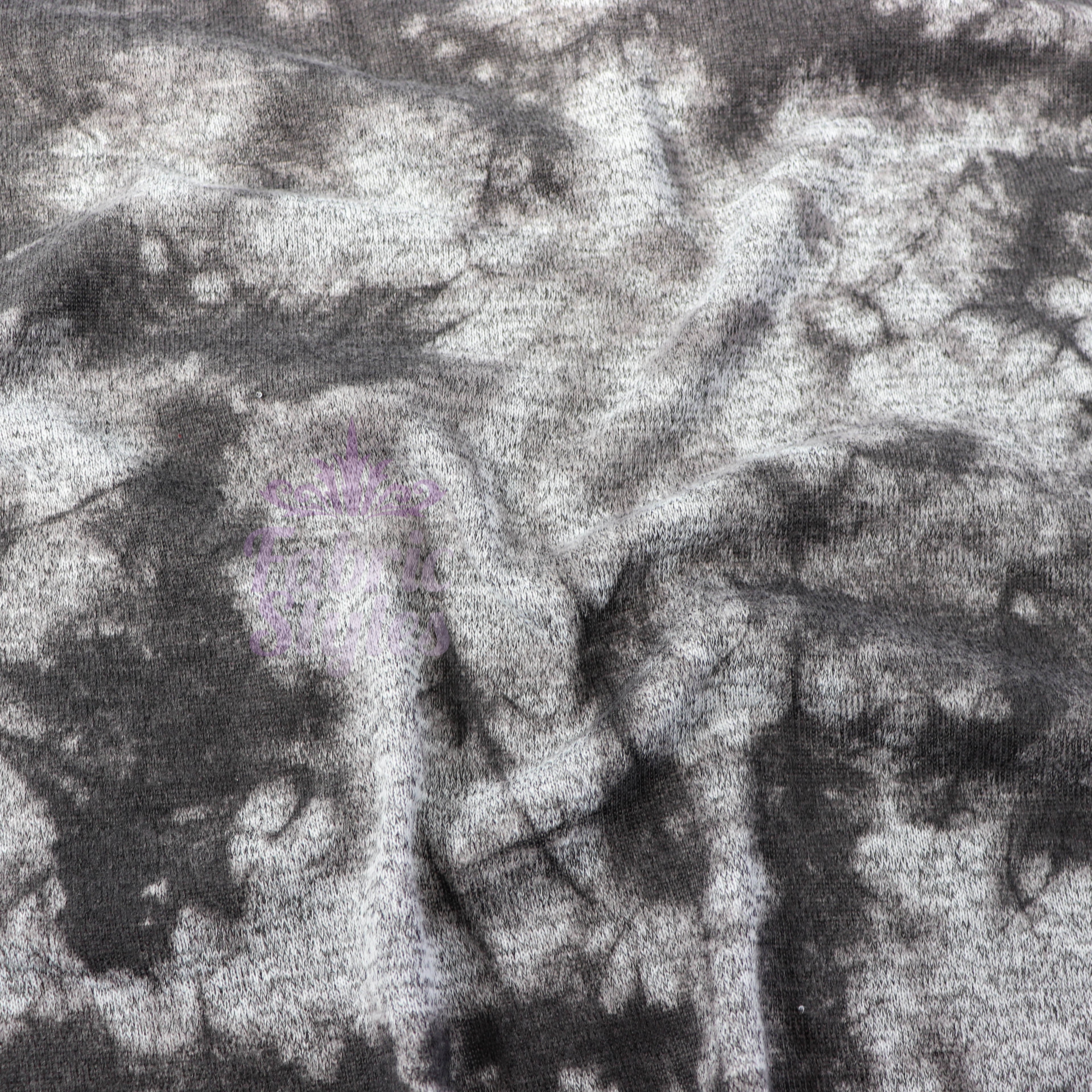 Black Tie Dye Print Loungewear Fabric