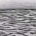 Zebra Black Loungewear Fabric