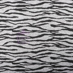 Zebra Black Loungewear Fabric