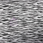 Zebra Black Loungewear Fabric