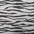 Zebra Black Loungewear Fabric