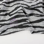 Zebra Black Loungewear Fabric