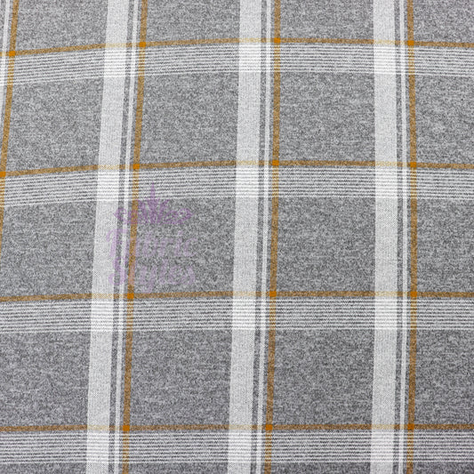 Yellow White Check Loungewear Fabric