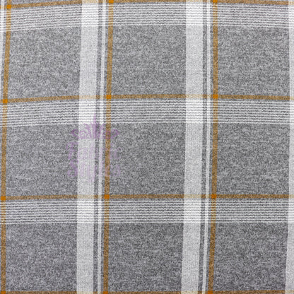 Yellow White Check Loungewear Fabric