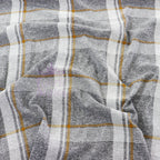 Yellow White Check Loungewear Fabric