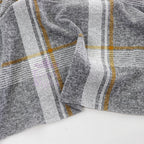 Yellow White Check Loungewear Fabric