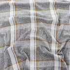 Yellow White Check Loungewear Fabric