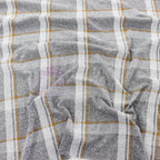 Yellow White Check Loungewear Fabric