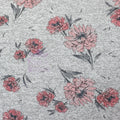 Red Pink Floral Loungewear Fabric