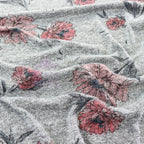 Red Pink Floral Loungewear Fabric