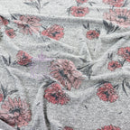 Red Pink Floral Loungewear Fabric