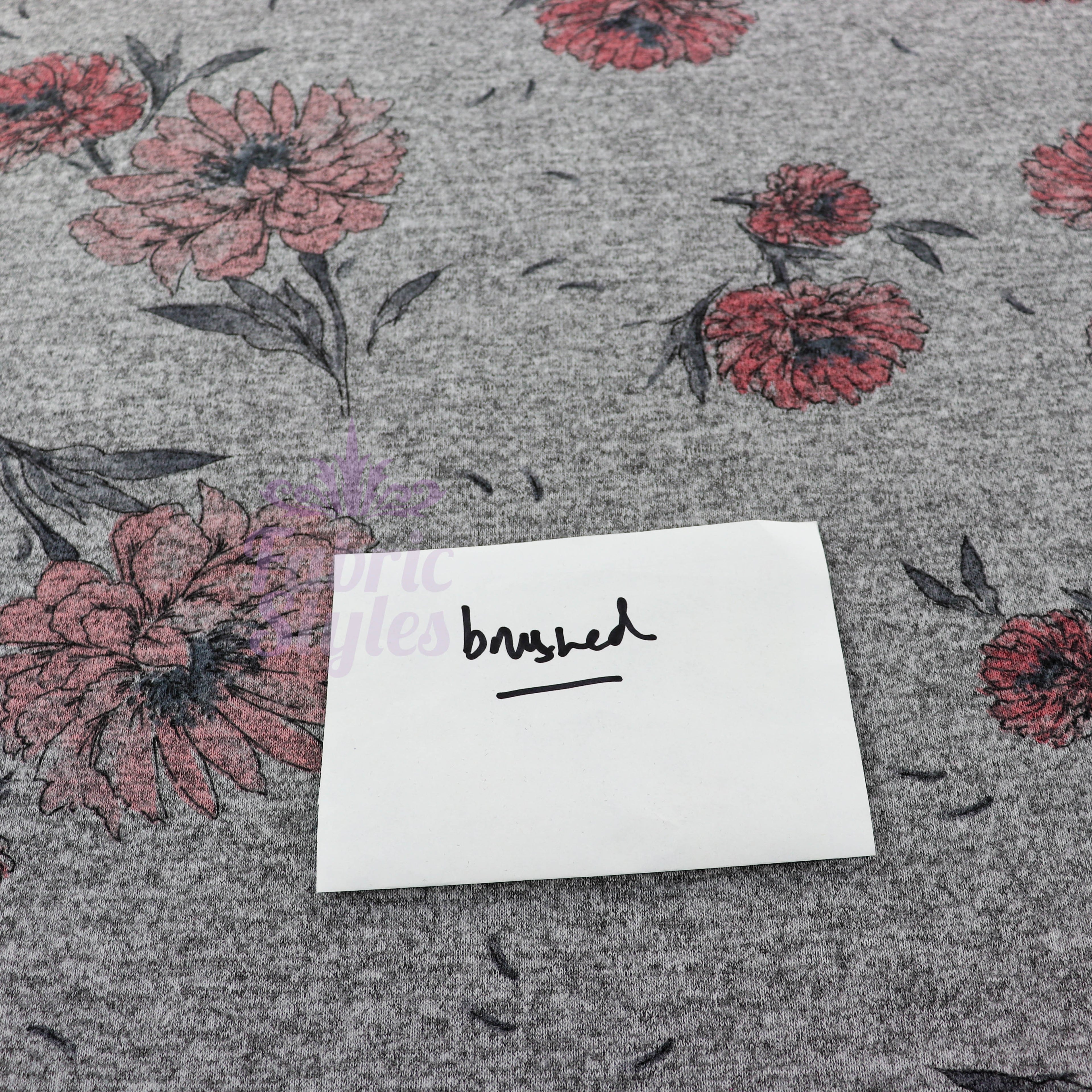 Red Pink Floral Loungewear Fabric