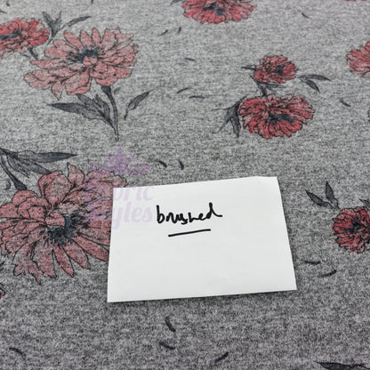 Red Pink Floral Loungewear Fabric