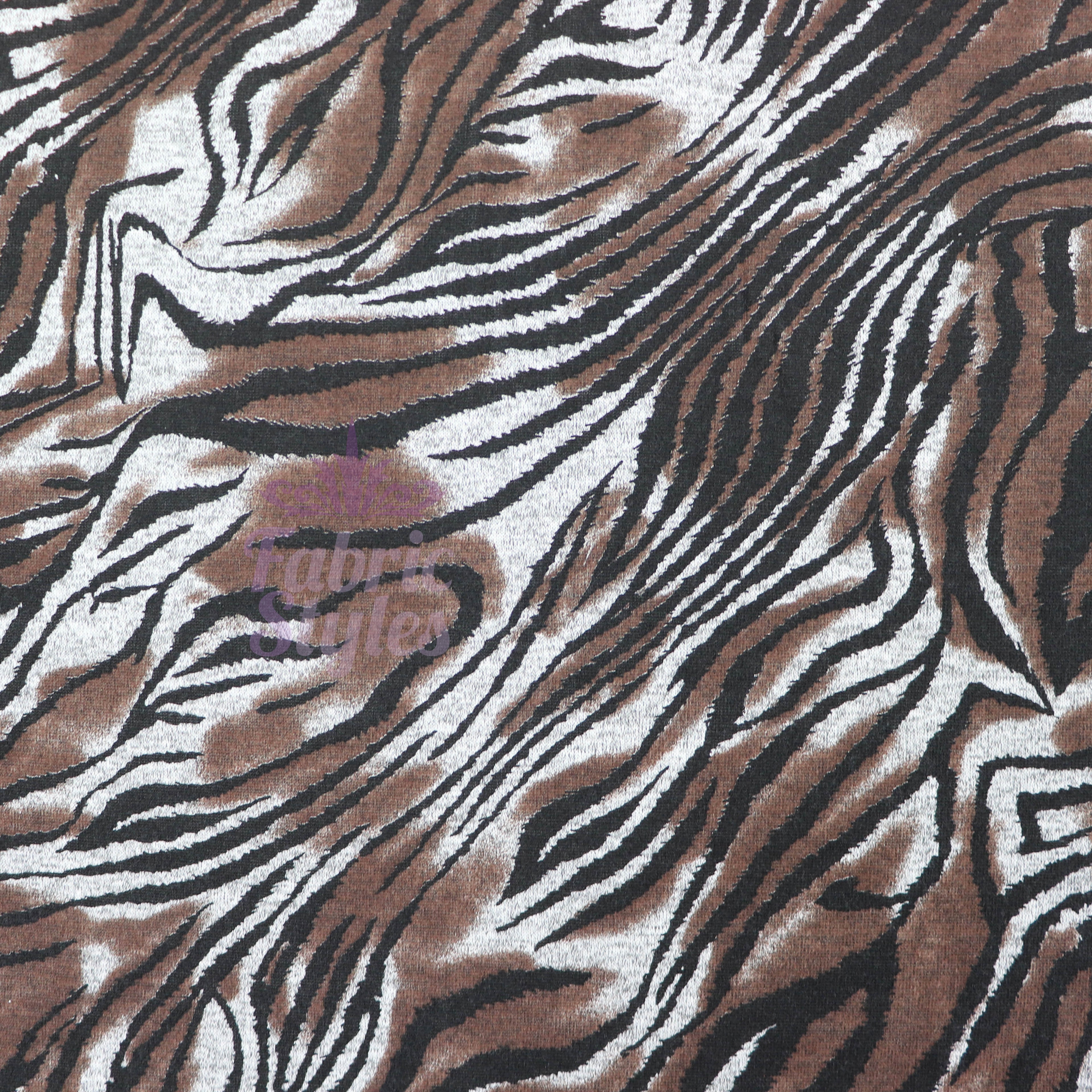 Zebra Tie Dye Loungewear Fabric