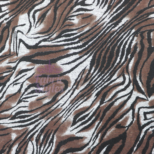 Zebra Tie Dye Loungewear Fabric