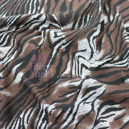 Zebra Tie Dye Loungewear Fabric