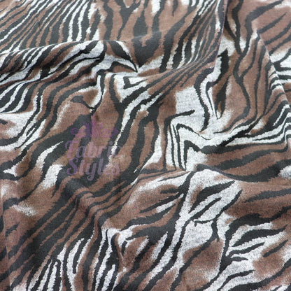 Zebra Tie Dye Loungewear Fabric