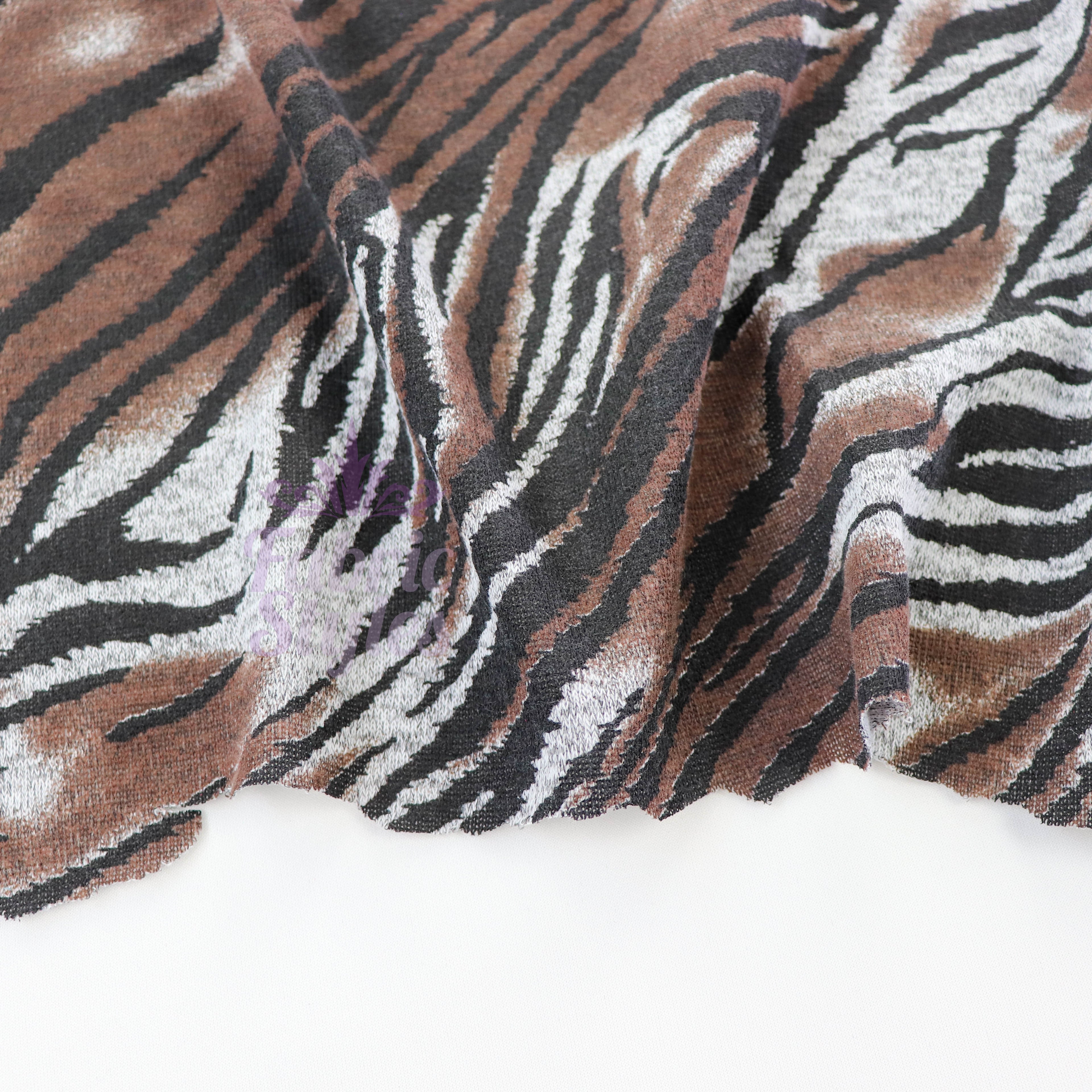 Zebra Tie Dye Loungewear Fabric
