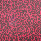 Red Leopard Animal Loungewear Fabric