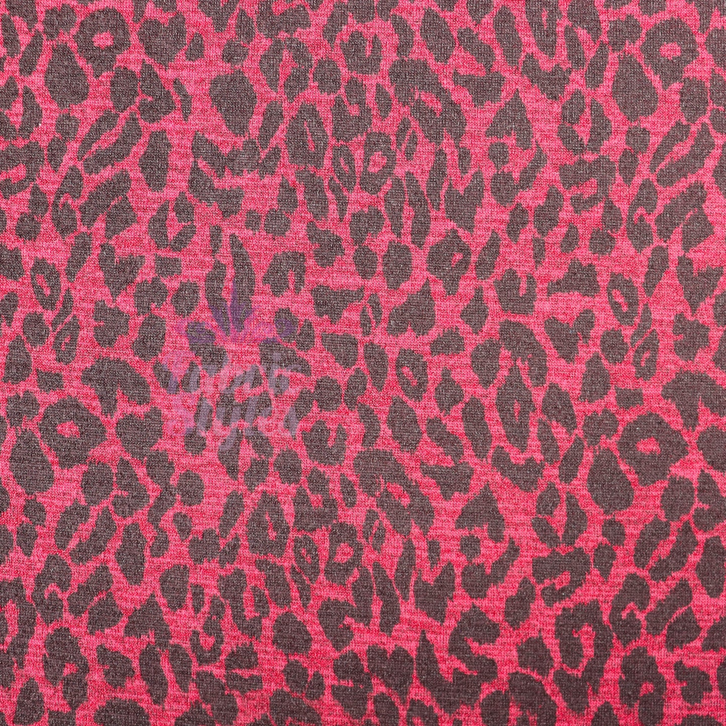Red Leopard Animal Loungewear Fabric