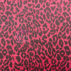 Red Leopard Animal Loungewear Fabric