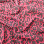 Red Leopard Animal Loungewear Fabric