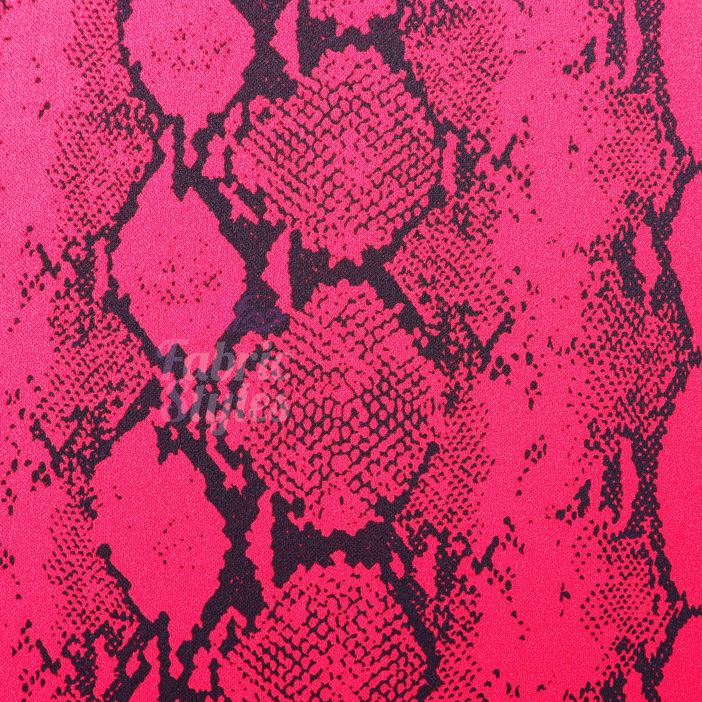 Red Snake Animal Scuba Crepe Fabric