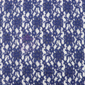 Navy Blue Floral Lace Dress Fabric