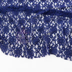 Navy Blue Floral Lace Dress Fabric