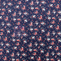 Red Ditsy Floral Viscose Elastane Fabric
