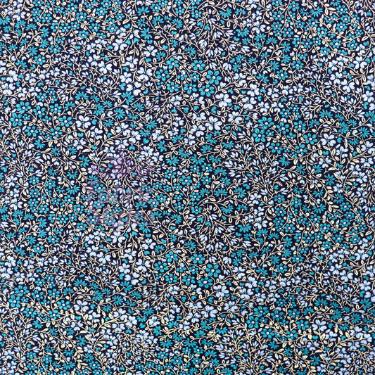 Vintage Tapestry Floral Viscose Elastane Fabric