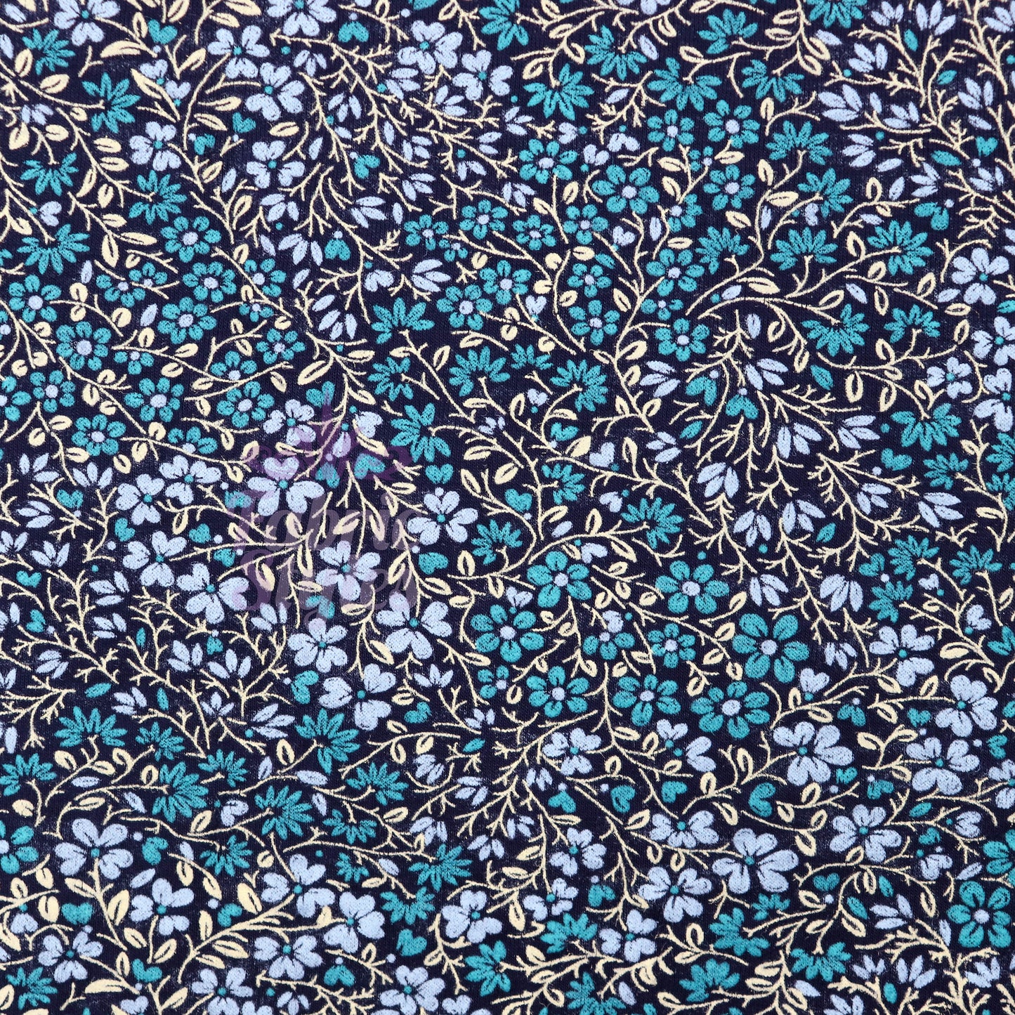 Vintage Tapestry Floral Viscose Elastane Fabric