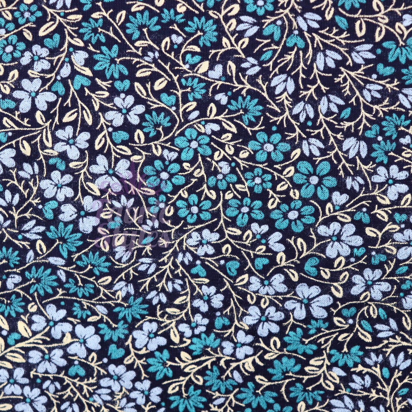 Vintage Tapestry Floral Viscose Elastane Fabric