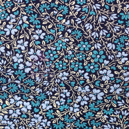 Vintage Tapestry Floral Viscose Elastane Fabric