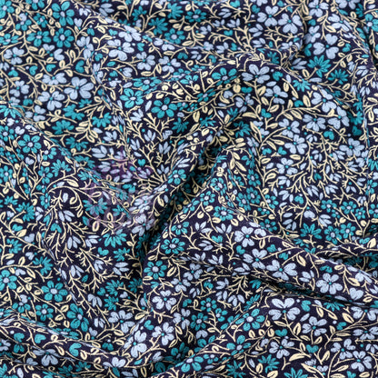 Vintage Tapestry Floral Viscose Elastane Fabric