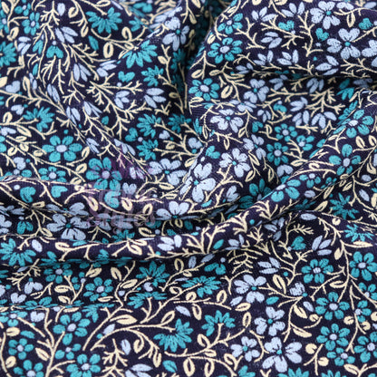 Vintage Tapestry Floral Viscose Elastane Fabric