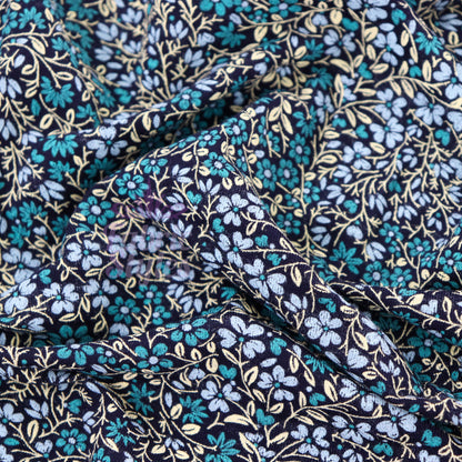 Vintage Tapestry Floral Viscose Elastane Fabric