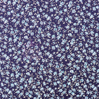 Navy Ditsy Small Floral Blue Roses Viscose Elastane Fabric