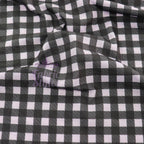Lilac Gingham Spun Polyester Fabric