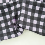 Lilac Gingham Spun Polyester Fabric