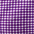 Purple Gingham Check Viscose Elastane Fabric