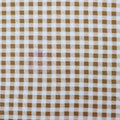 Light Taupe Gingham Check Viscose Elastane Fabric