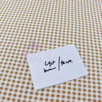 Light Taupe Gingham Check Viscose Elastane Fabric