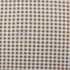 Light Taupe Gingham Check Viscose Elastane Fabric