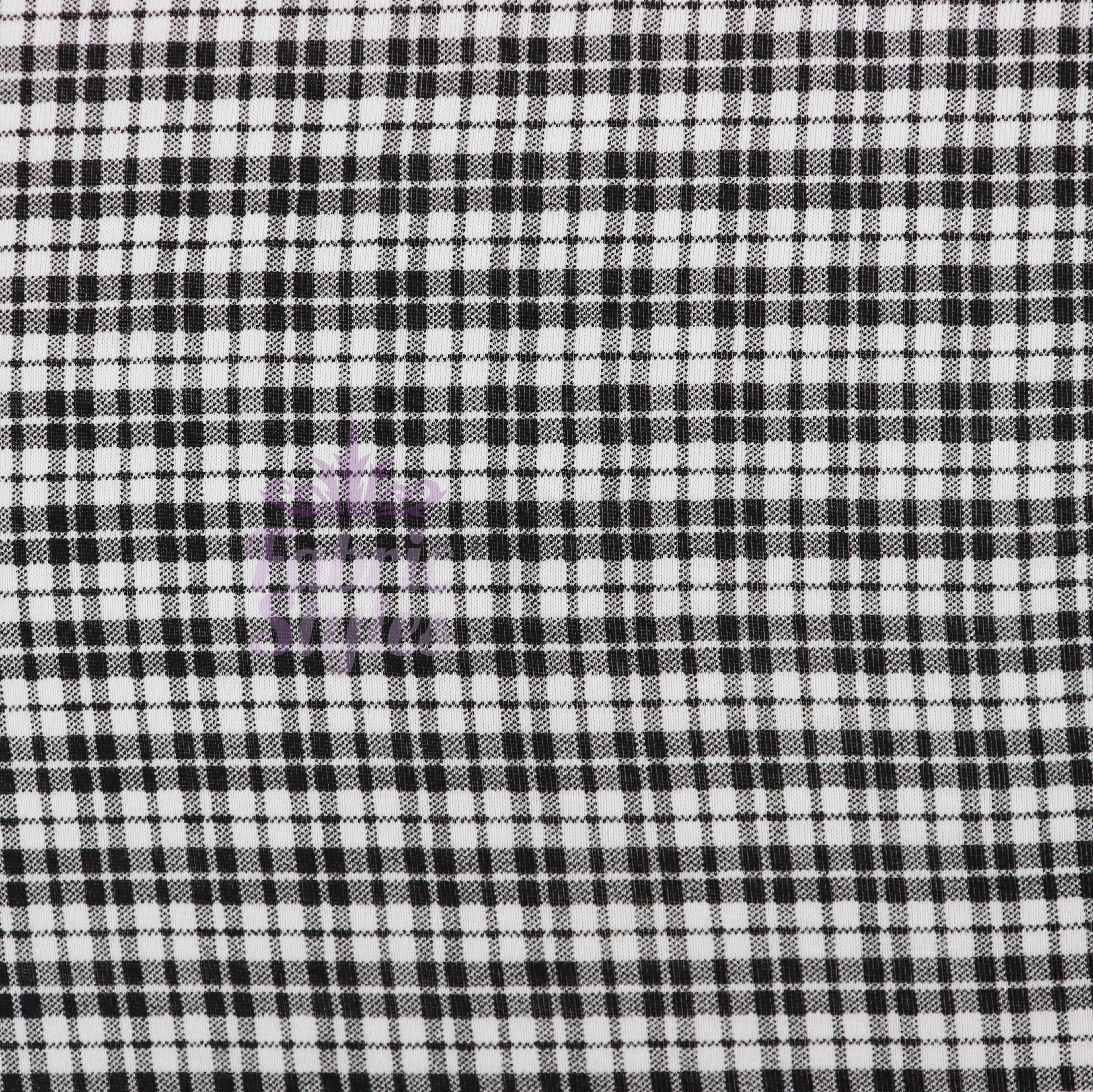Tartan Plaid Viscose Elastane Fabric