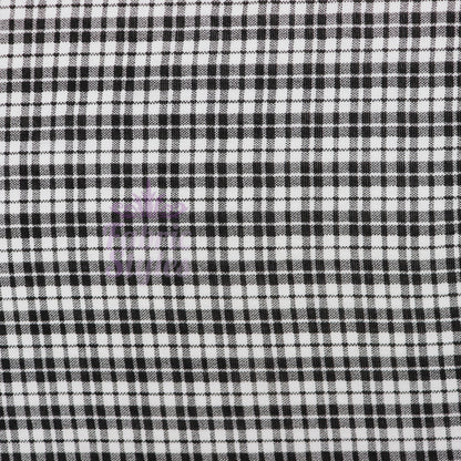 Tartan Plaid Viscose Elastane Fabric