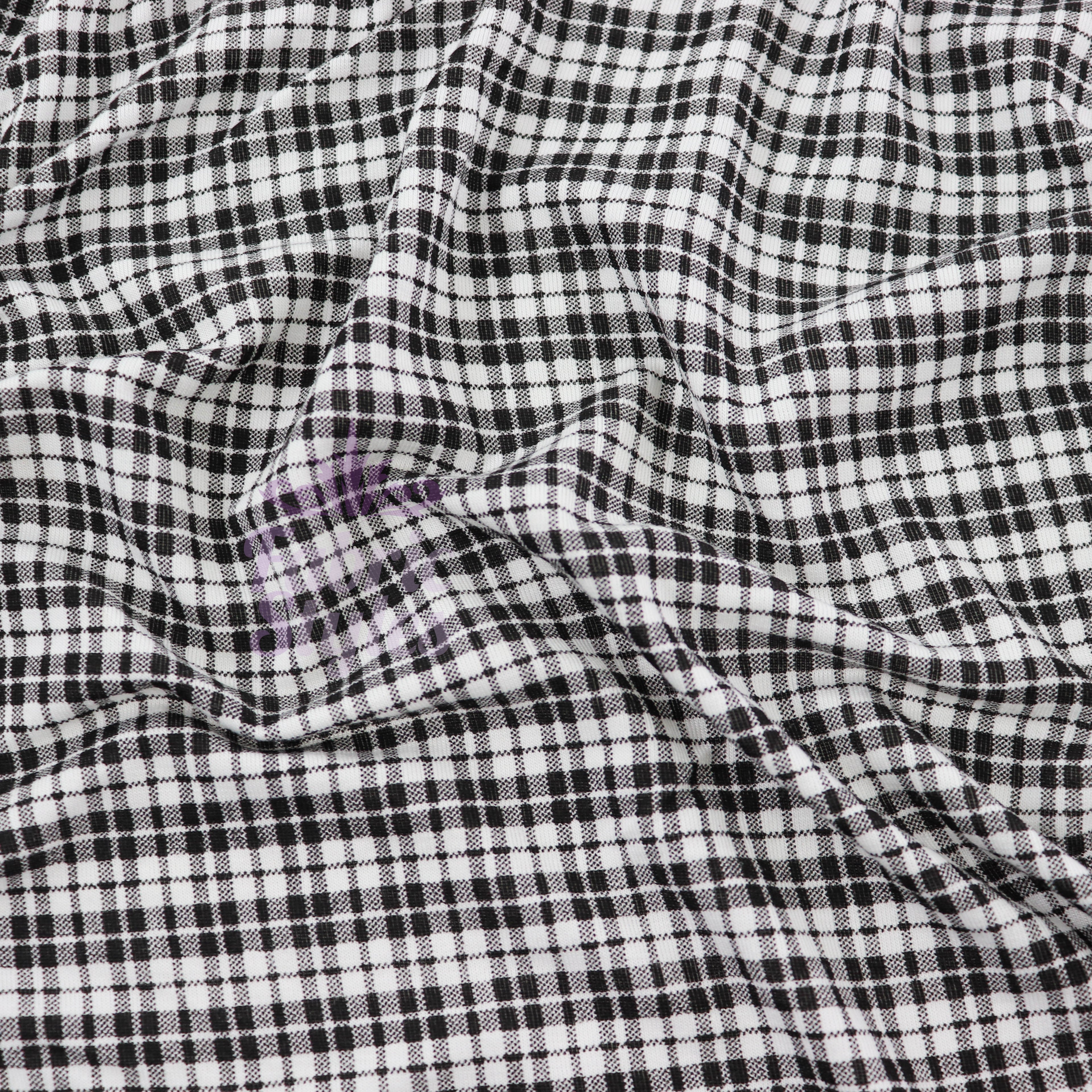 Tartan Plaid Viscose Elastane Fabric