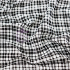 Tartan Plaid Viscose Elastane Fabric