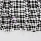 Tartan Plaid Viscose Elastane Fabric